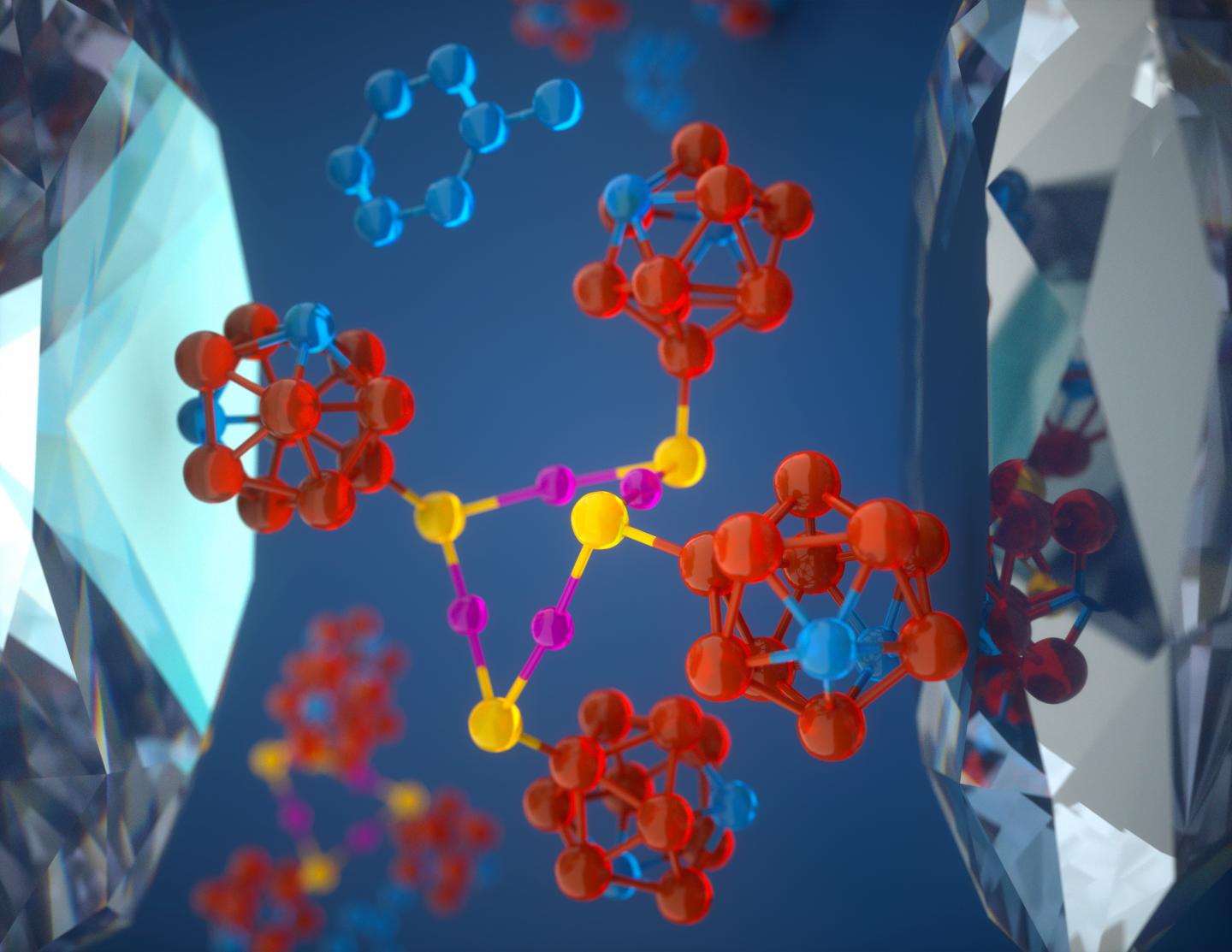 Molecular Anvils Graphic