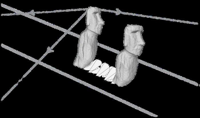 Walking moai schematic