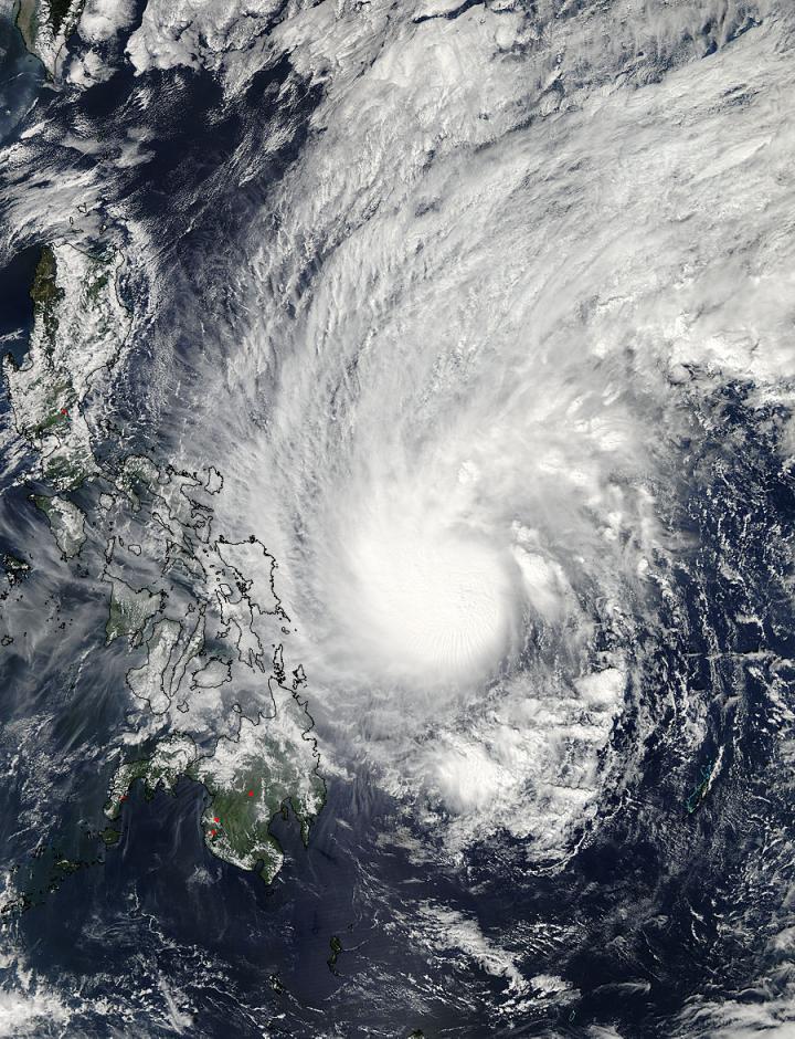 MODIS Image of Mekkhala