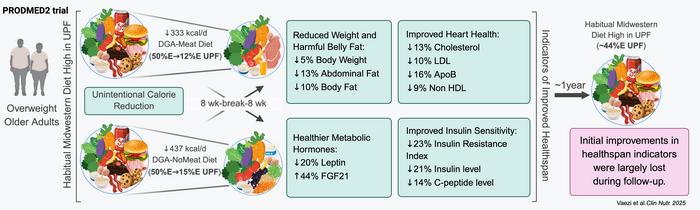 Unintentional calorie reduction when ultra-processed foods reduced in trial