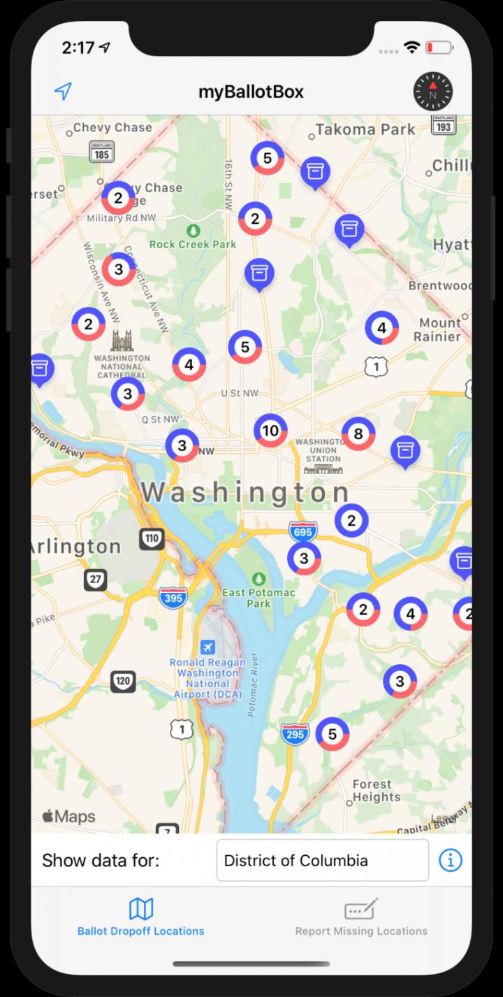 Photo of MyBallotBox app