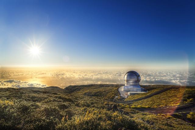 The Gran Telescopio CANARIAS (GTC), in the Observatorio del Roque de los Muchachos (La Palma)