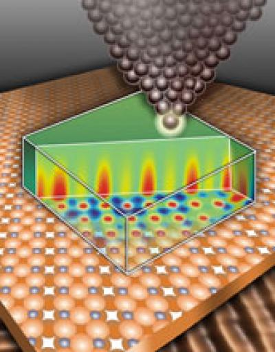 Artistic Rendering of the Metal Tip of the Special Microscope used to Map Surfaces