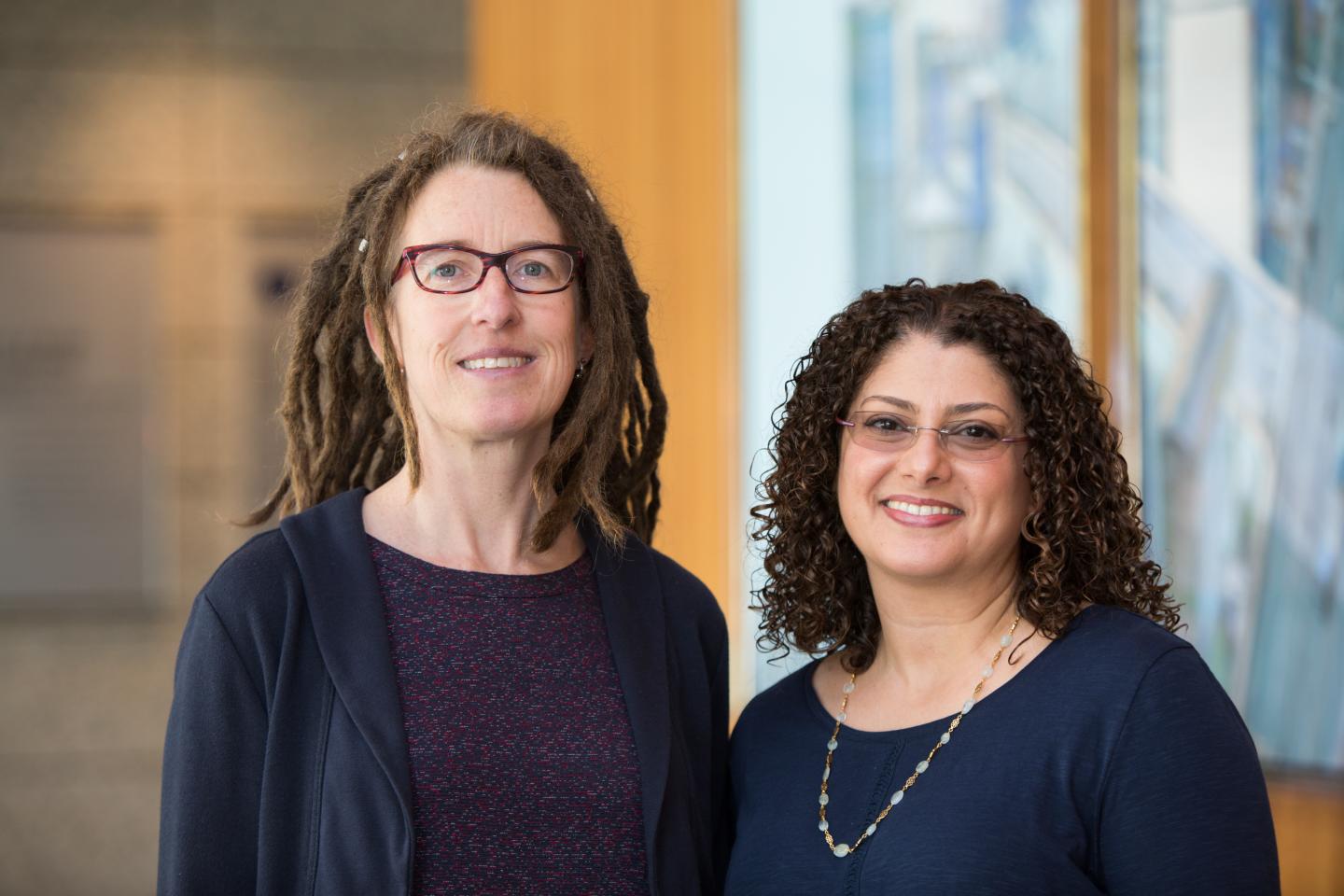 Katherine Pollard (left) and Shomyseh Sanjabi (right), Gladstone Institutes