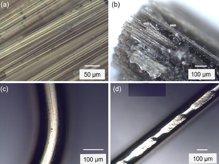 Concrete fiber microscopy