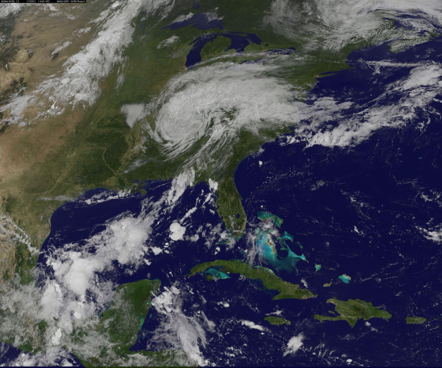 GOES-East image of Harvey