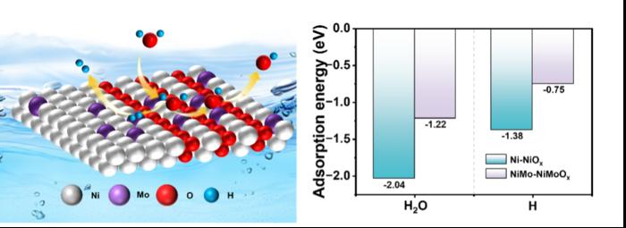 The HER diagram on NiMo-NiMoOx surface