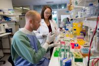 QUT Research Officer Dr Jacob Tickner and Associate Professor Janet Davies