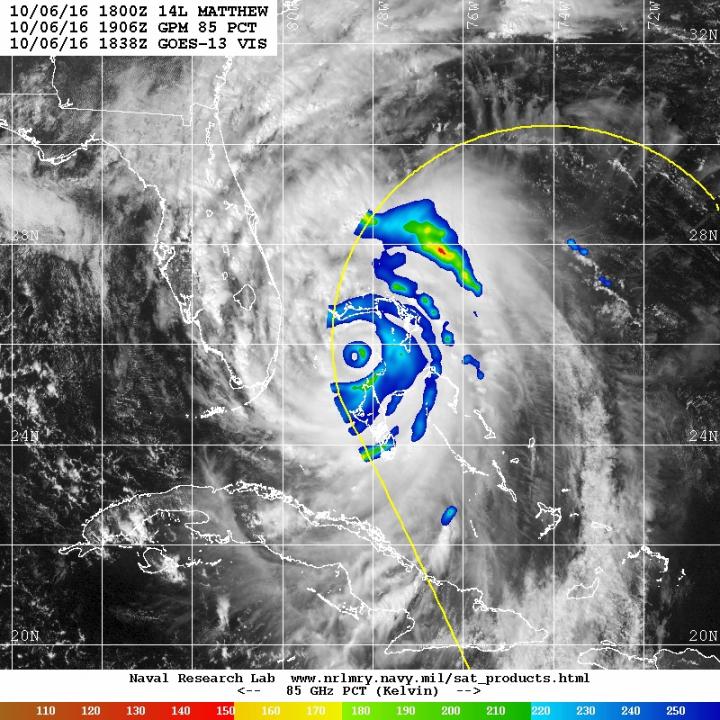 GPM Image of Matthew