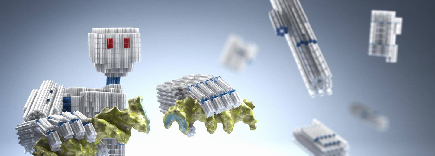 Self-Assembling Nanorobot : Artist's Impression
