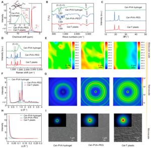 Figure 3 Microscopic characterizations and structures of Cel-T plastic.