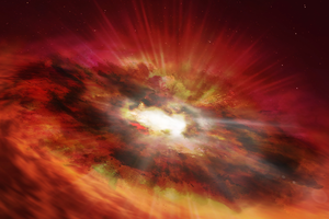 131億光年かなたに潜む超巨大ブラックホールの前兆を発見 | EurekAlert!