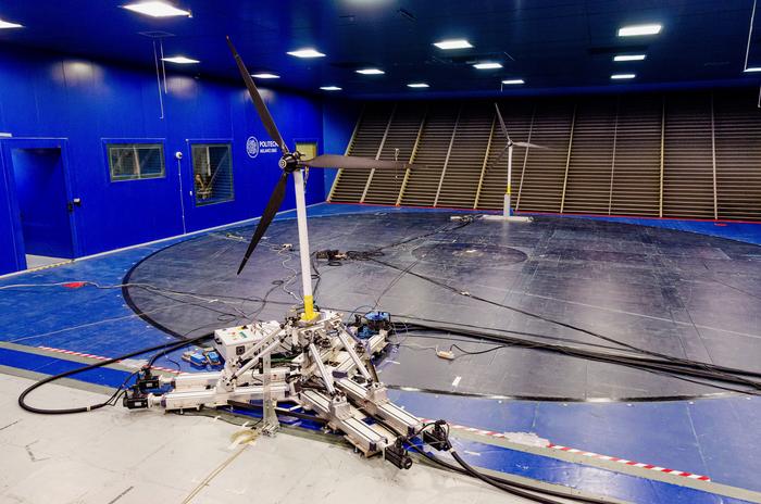 wind turbines simulating wave-induced motion