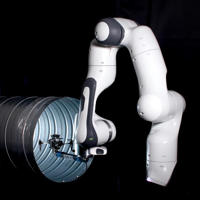 Experimental setup to measure the aerodynamic forces added by the recirculations