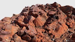 Rotating graphic - rock formations at the North Pole Dome in the Pilbara region of Western Australia