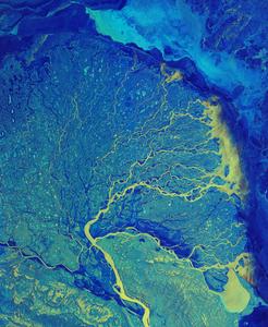 Delta of the River Lena in Northern Russia