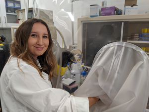Lead scientist in lab