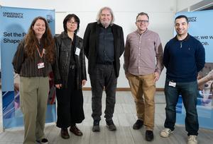 Warwick Alumnus David Stirling with Warwick students
