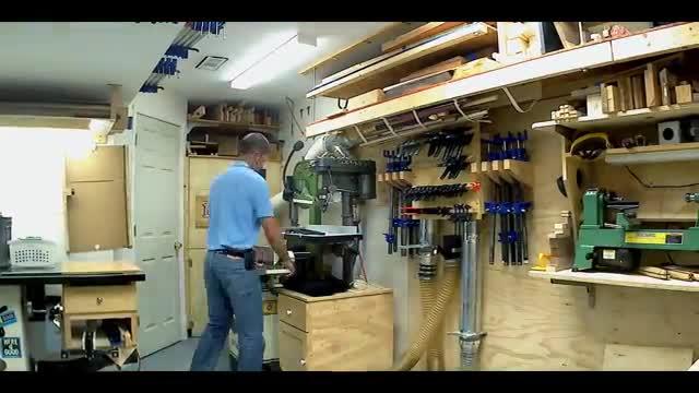 Matt Staymates setting up the equipment he used to test face masks