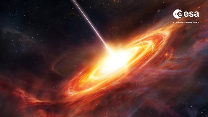 Artist’s concept of an ancient quasar