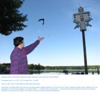 Scientist with Bird