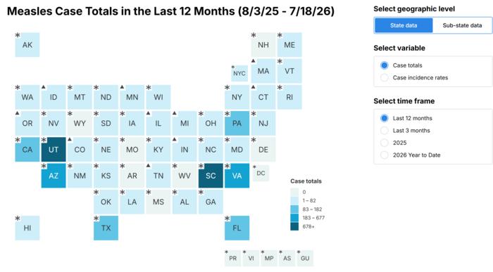 New U.S. disease tracker maps