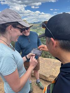Researchers exploring the new Treatment and Wildfire Interagency Geodatabase