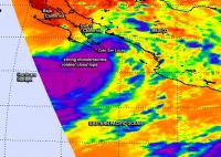 Infrared Image of Hurricane Norbert on Sept. 4