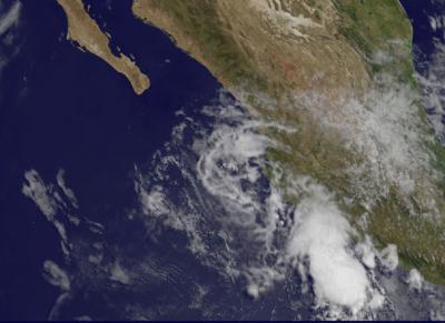 GOES-West Image of Amanda