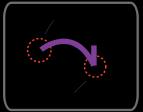 Single Electron Curly Fish Hook Arrow