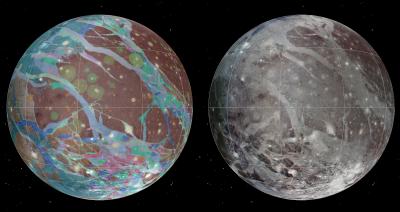 Map of Solar System's Largest Moon