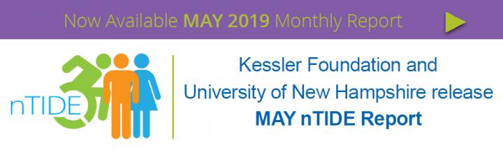 National Trends in Disability Employment (nTIDE) May 2019 Banner