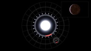 The orbit of the exoplanet WASP-121 b