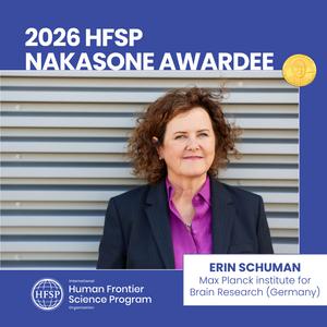 Erin M. Schuman Wins 2026 HFSP Nakasone Award