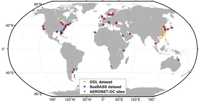 The spatial distribution of field-measured data used in this study.