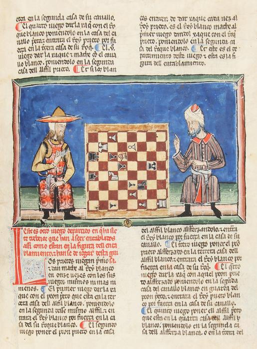 Jewish chess player playing against a Muslim chess player (1283)