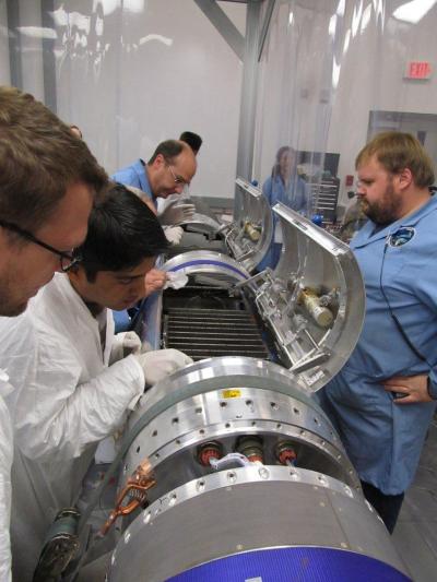 Dr. Massimilano Galeazzi Working on the Rocket