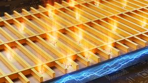 Artistic rendering of the self-illuminating biosensor