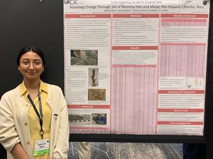 UC Merced student presenting isotope study of Chincha culture