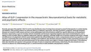 Atlas of GLP-1 expression in the mouse brain: Neuroanatomical basis for metabolic and psychiatric effects