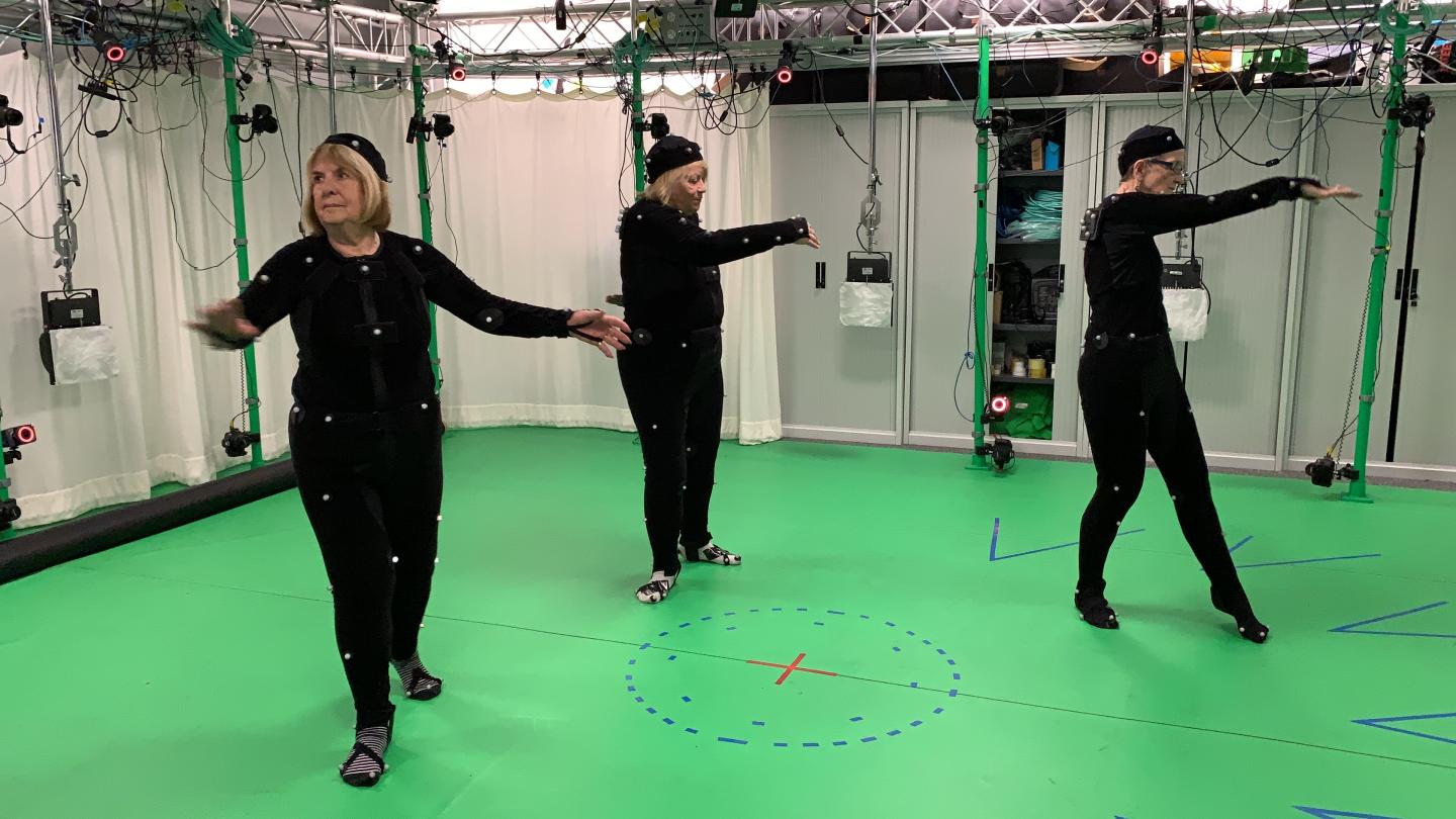 Volunteers in the Motion Capture Studio