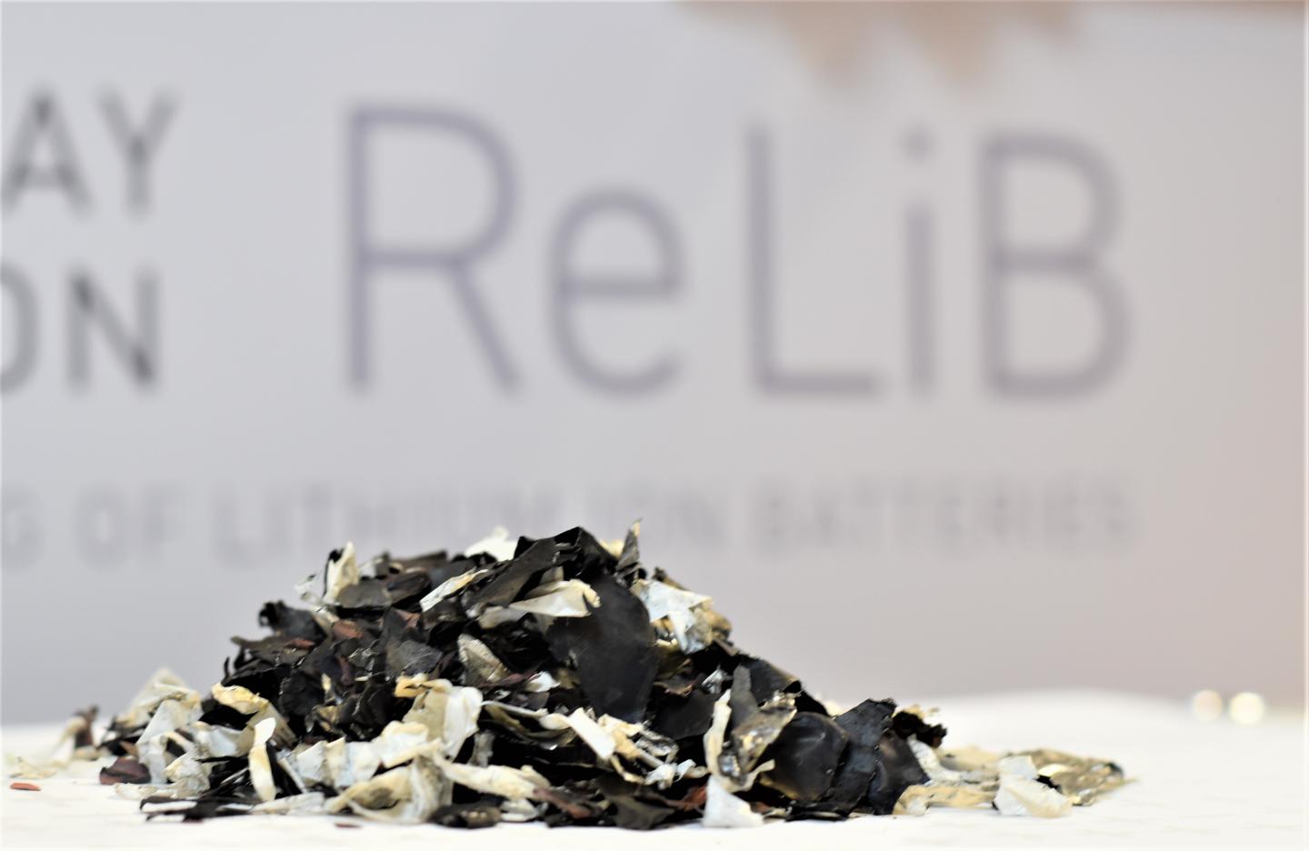 Shredded Lithium Ion battery material