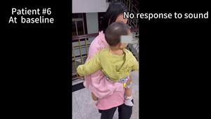 Participant six hearing and speech progression