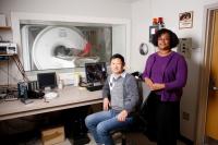 Sharlene Newmanand senior scientist Hu Cheng, Indiana University