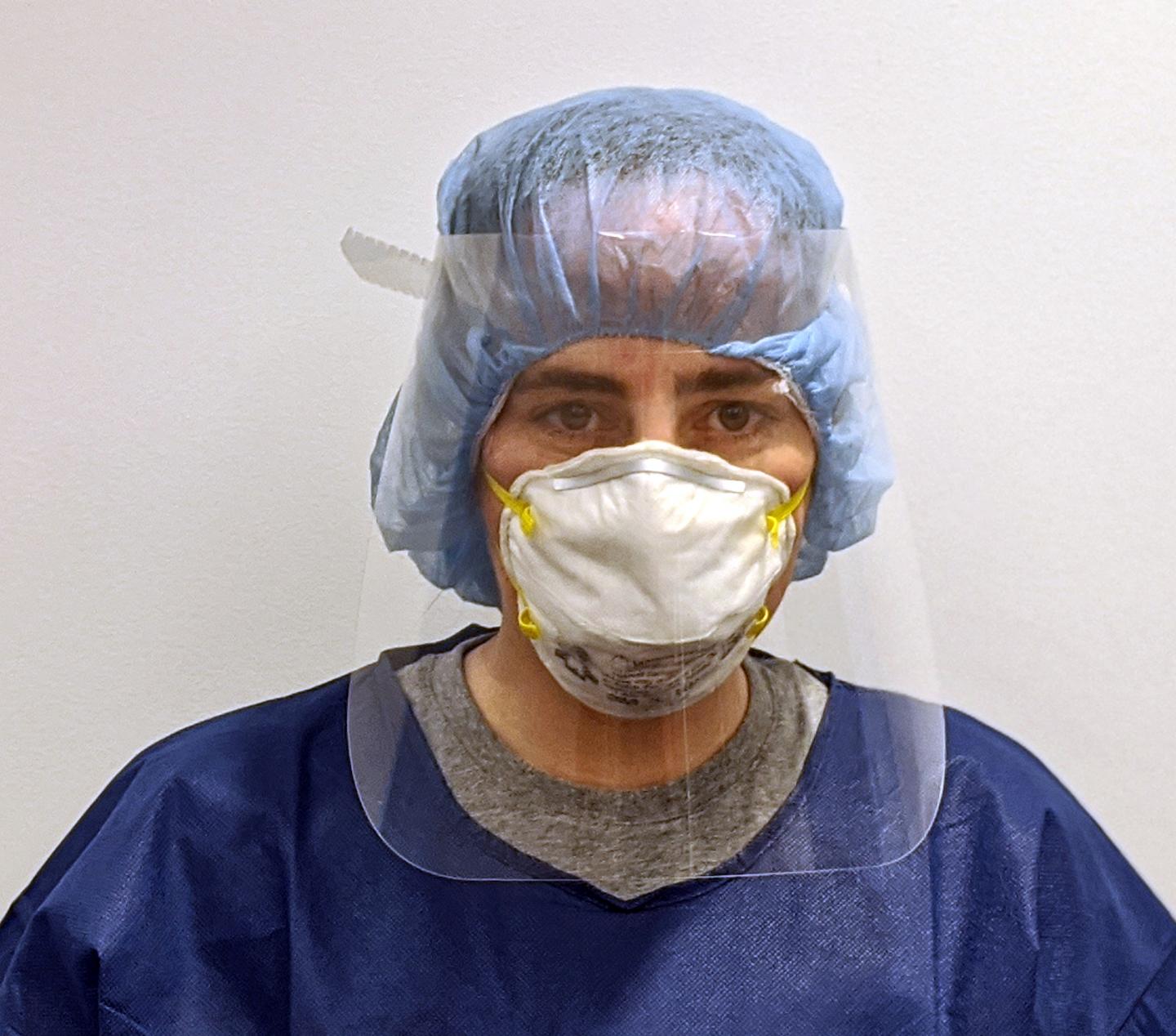 A new face shield developed at UMass Amherst