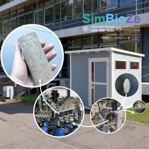 In the “SimBioZe” project, researchers are using human urine to produce a sustainable building material. As the urine already contains water, no additional water is required for the process.