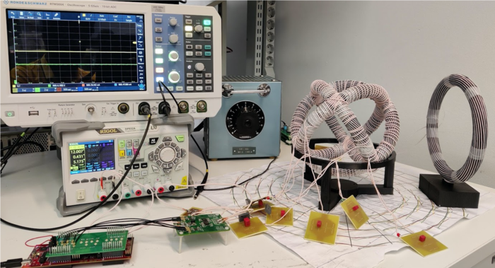 Components of the device.