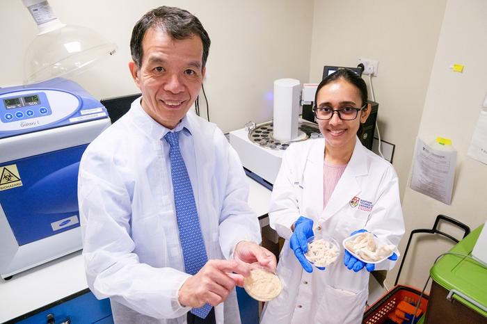 NTU Singapore scientists demonstrate mushroom fermentation method to enhance protein content and flavour of soybean by-product