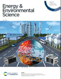 Front cover of Energy & Environmental Science (Vol. 19, No. 6, March 2026) featuring the IrFe/C electrocatalyst research