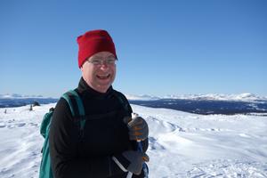 Martin Alda enjoying cross-country skiing in Norway, March 2013